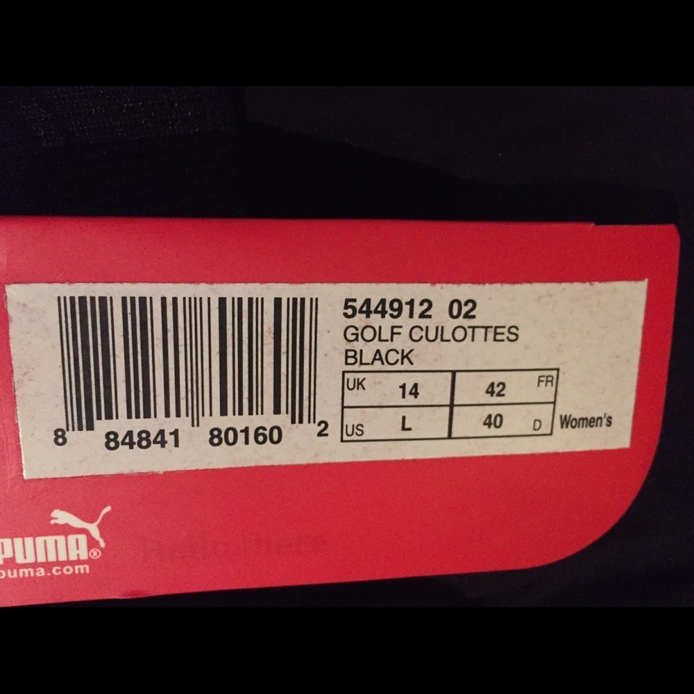 PUMA Long Athletic Shorts  L- Black  NWT - Picture 3 of 4